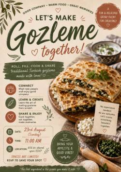 Let's Make  Gozleme Together