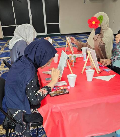 Muslim Sisters mission and vision illustration