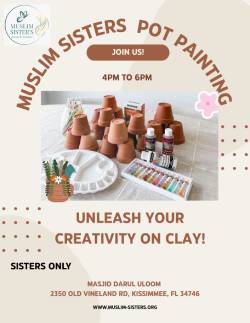 Muslim Sisters Pot Painting