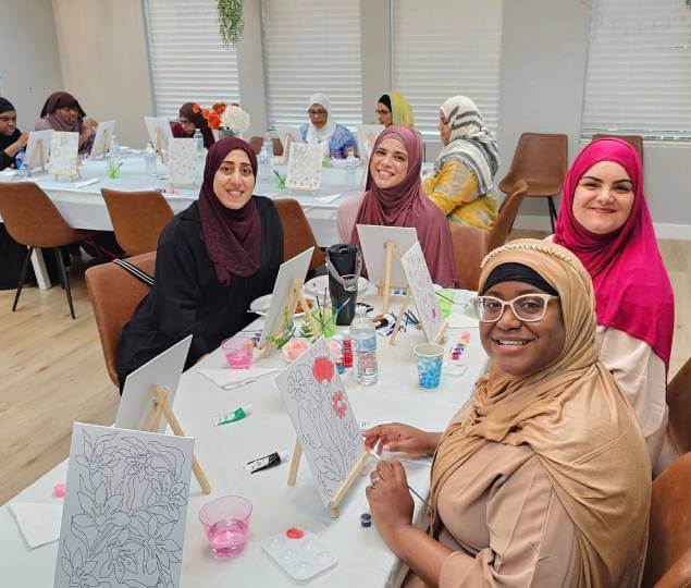 Paint Night with Sisters – A Beautiful Evening at HMCC Masjid