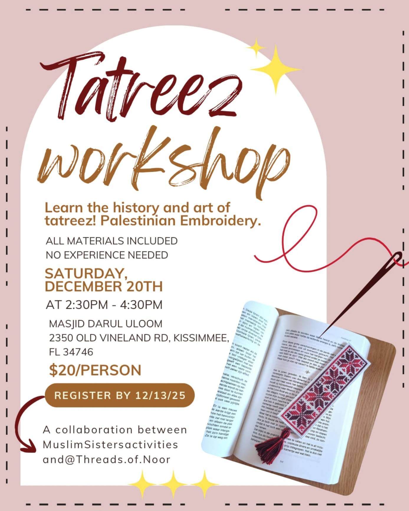 Tatreez Workshop